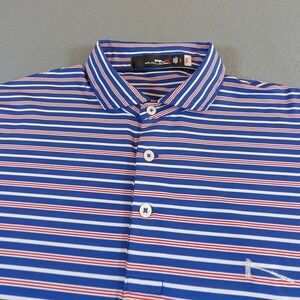 RLX Ralph Lauren Mens Golf Polo Shirt Short Sleeve Performance Size Large